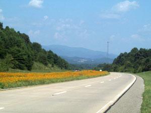 This is a photo taken a few miles before getting into town on Hwy 515. If you're coming from Atlanta this is your first view of Blairsville. 