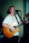 Travis -- his costume long gone . . . 