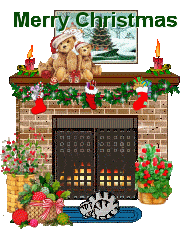 Christmas fireplace