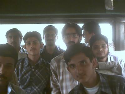 We in bus during our study tour to LPRI Okara 