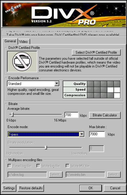 divx encoder encoder