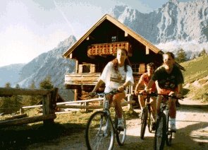 Radln auf drei Etagen in der Ramsau