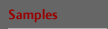 Samples button inactive