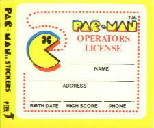 Pac-Man Operator's License