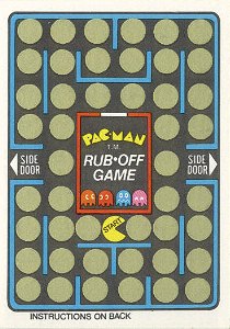 Pac-Man Rub-Off Game
