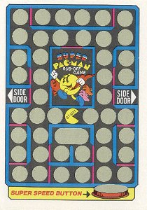 Super Pac-Man Rub-Off Game