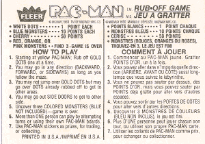 Canadian Rub-Off Game Instructions