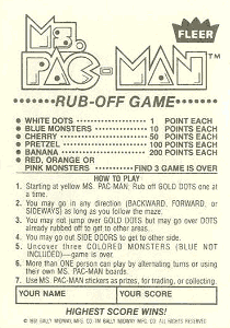 Rub-Off Game Instructions