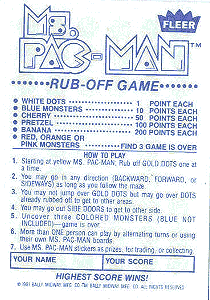 Rub-Off Game Instructions