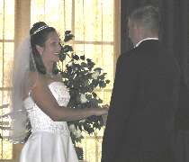 Saying their vows