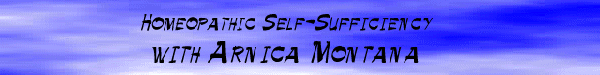 Homeopathic Self-Sufficiency with Arnica Montana
