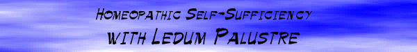 Homeopathic Self-Sufficiency with Ledum