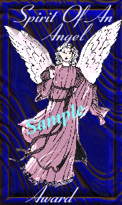 Angel Spirit Award Dark Sample