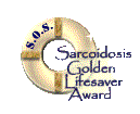 Sarcoidosis Golden Lifesaver Award border=