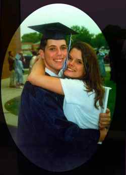 Jon and his sister, Jen at Jon's graduation