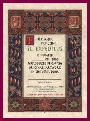 Read more about St. Expeditius, the patron saint of computer programmers and internet surfers