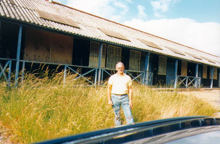 Brian, stood outside his Billet.