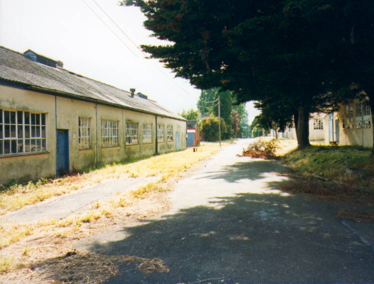 (c.1996) external shot, facing back down the road towards the main gate, the woodwork showing more of that standard blue paint. (picture by: Brian Kitching