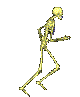 running skeleton