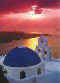 Ia's 
				famous sunset