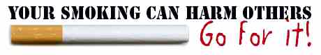 Your smoking can harm others