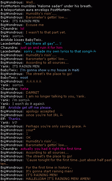 All gay men break into song on the realm.