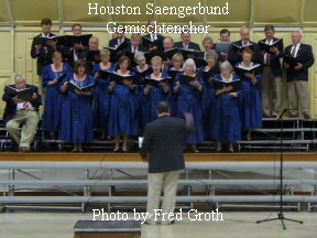 Houston Saengerbund
Gemischtenchor









Photo by Fred Groth