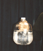 A jug of water changes color without switches!