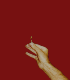 Match exploding by magic.