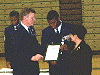 RESERVE OFFICER ASSOCIATION (ROA) AWARD - Presented to a 4th-year cadet who possesses individual characteristics contributing to leadership such as a positive attitude toward the AS curriculum, outstanding personal appearance, promptness, obedience, respect, high productivity, adaptablility to change, and demonstrates the highest personal and ethical standards and strong positive convictions.