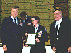 AMERICAN LEGION SCHOLASTIC AWARD - presented annually to a 3rd or 4th-year cadet based on overall scholastic achievements. The cadet must rank in the top 10% of their high school class and the top 25% of the As class, demonstrate leadership qualities, and actively participate in student activities.