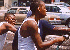 Some of the guys showing their best moves (Workin' at the Car Wash. WHOA!..Who's car is DAT?)