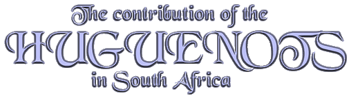 The contribution of the Huguenots in South Africa