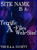 X-Files Website HAAward