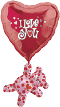 Floating Bear and Heart