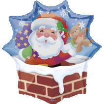 Rooftop Santa