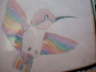 'Dazey the Hummingbird' Orginal Work by; Travis Groze, Son of Vickie