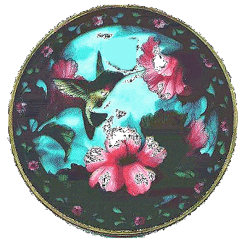 Hummingbird Stained Glass