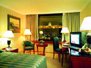 A hotel room