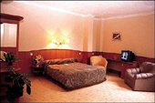 A hotel room