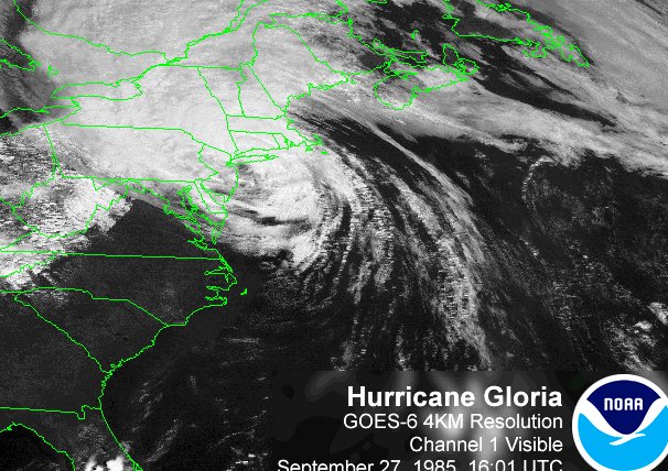 Hurricane Gloria Tracking Chart