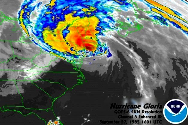 Hurricane Gloria Tracking Chart