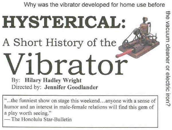 Please feel free to enter HYSTERICAL: A Short History of the Vibrator