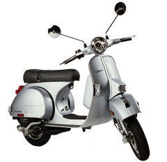 This is a Vespa Scooter.