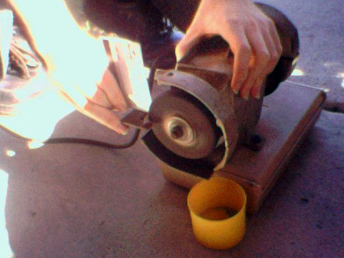 Card + grinding wheel = No.