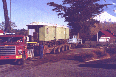 Guards Van arriving at Taranaki