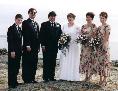 wedding party at Cattle Point - James, Stephane, Ian, Andrea, Heather, Christina