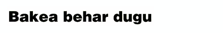 Euskal Herriak bakea behar du.