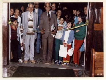 Pastor Hygino Teixeira de Souza inaugurates the temple, in September 05, 1986.
