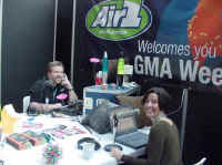 Dave and Liz at the Air1 booth